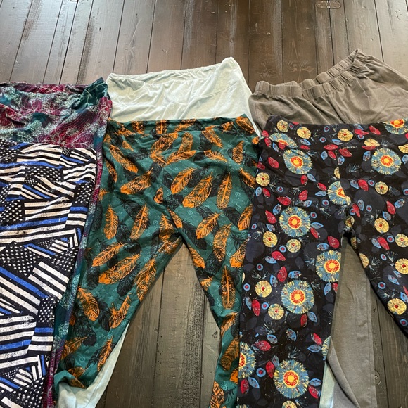 Lu La Row tall & curvy leggings 6 pair and 1 pair unknown brand - Picture 2 of 3